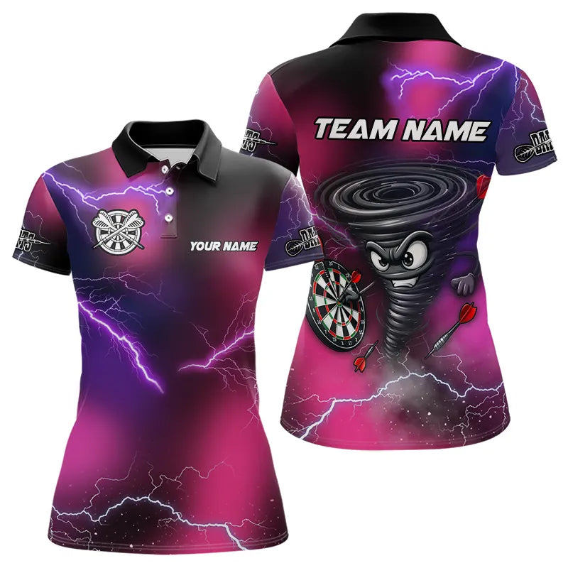 Personalized Pink Thunder Lightning Tornado Custom Funny Dart, Cool Dart Team