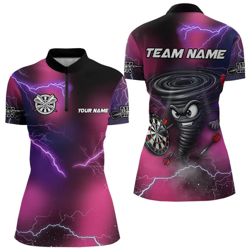 Personalized Pink Thunder Lightning Tornado Custom Funny Dart, Cool Dart Team