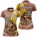 Personalized Funny Owl Darts Custom Brown Darts, Unique Darts Apparel