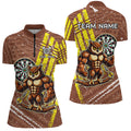 Personalized Funny Owl Darts Custom Brown Darts, Unique Darts Apparel
