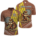 Personalized Funny Owl Darts Custom Brown Darts, Unique Darts Apparel