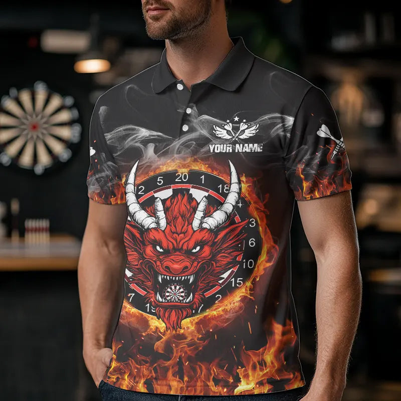 Personalized Fire Dartboard Dragon Dart Custom Dart Team and