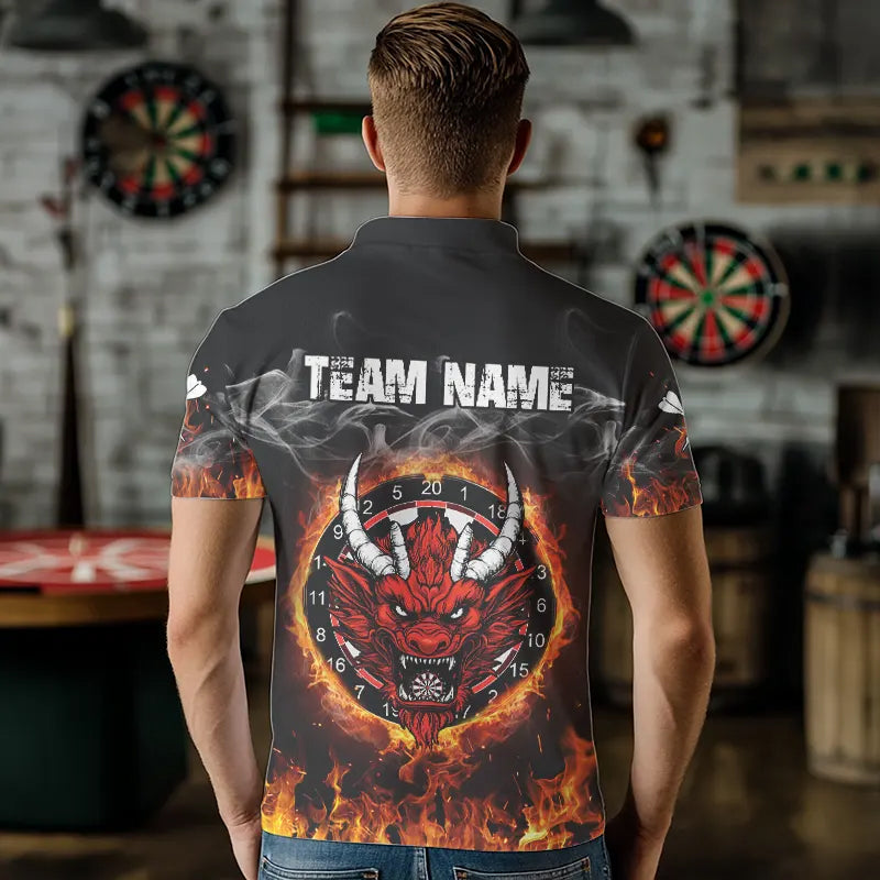 Personalized Fire Dartboard Dragon Dart Custom Dart Team and
