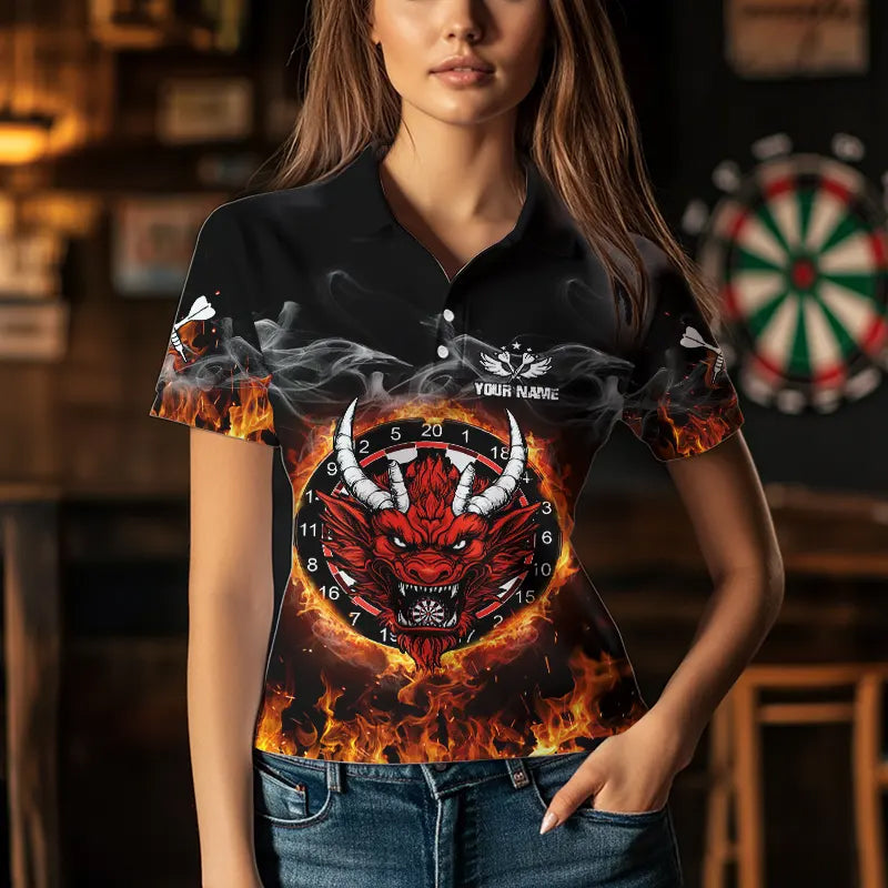 Personalized Fire Dartboard Dragon Dart Custom Dart Team and