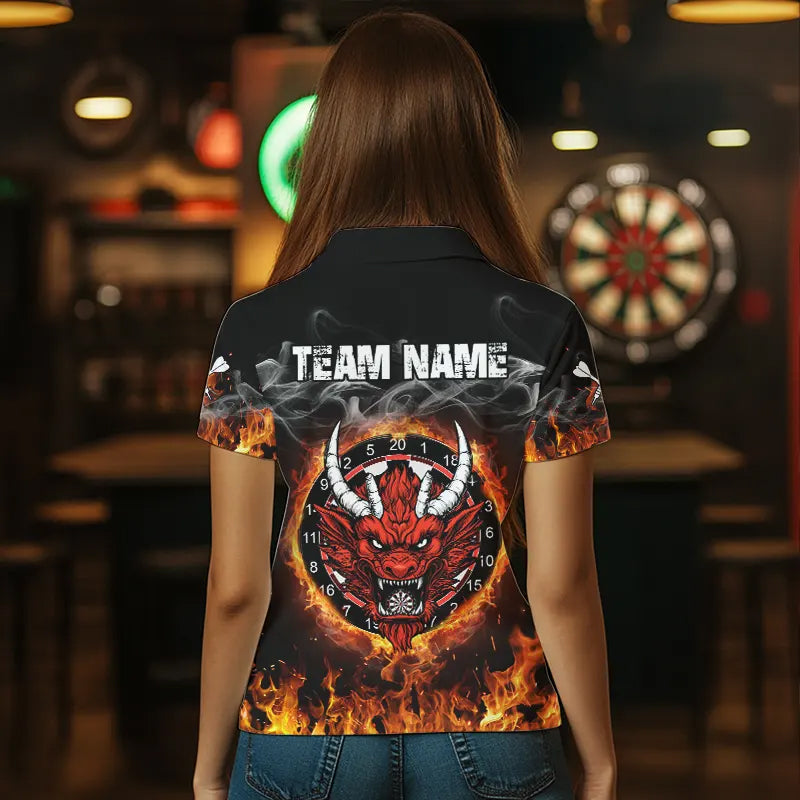 Personalized Fire Dartboard Dragon Dart Custom Dart Team and