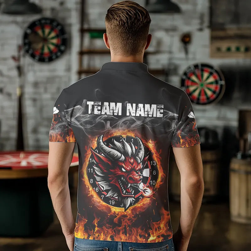 Personalized Fire Dartboard Dragon Dart Custom Dart Team and