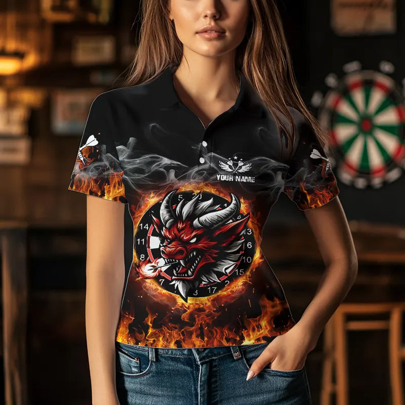 Personalized Fire Dartboard Dragon Dart Custom Dart Team and