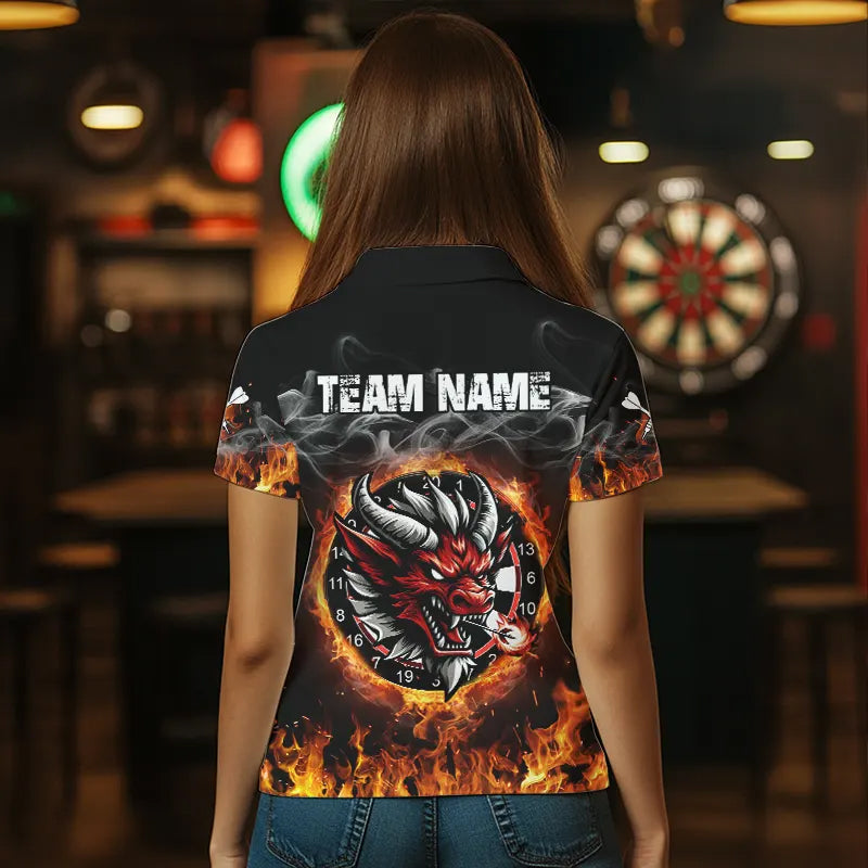 Personalized Fire Dartboard Dragon Dart Custom Dart Team and