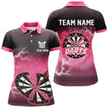 Funny Pink Crack Dartboard Thunder Lightning 3D Printed Custom Men Darts Darts Team