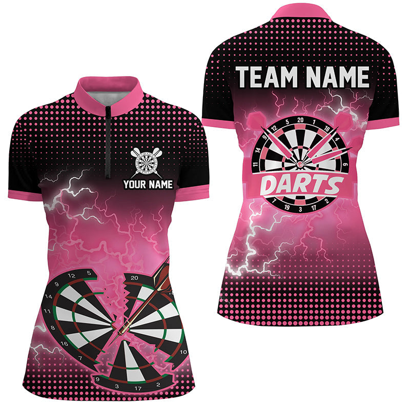 Funny Pink Crack Dartboard Thunder Lightning 3D Printed Custom Men Darts Darts Team