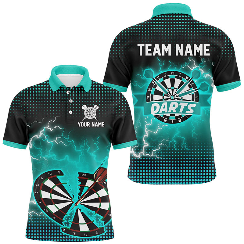 Funny Turquoise Crack Dartboard Thunder Lightning 3D Printed Custom Women Darts Darts