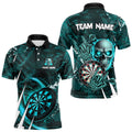 Turquoise 3D Skull Darts and Custom Cool Darts League Team