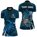 Personalized Blue 3D Skull Darts and Custom Cool Darts League Team