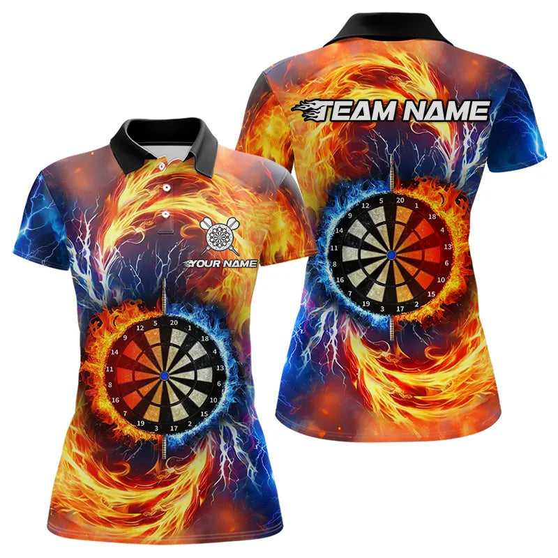 Personalized Dartboard Water Fire Custom Thunder Lightning Dart, Darts Team