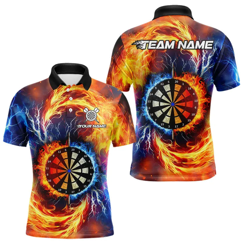 Personalized Dartboard Water Fire Custom Thunder Lightning Dart, Darts Team