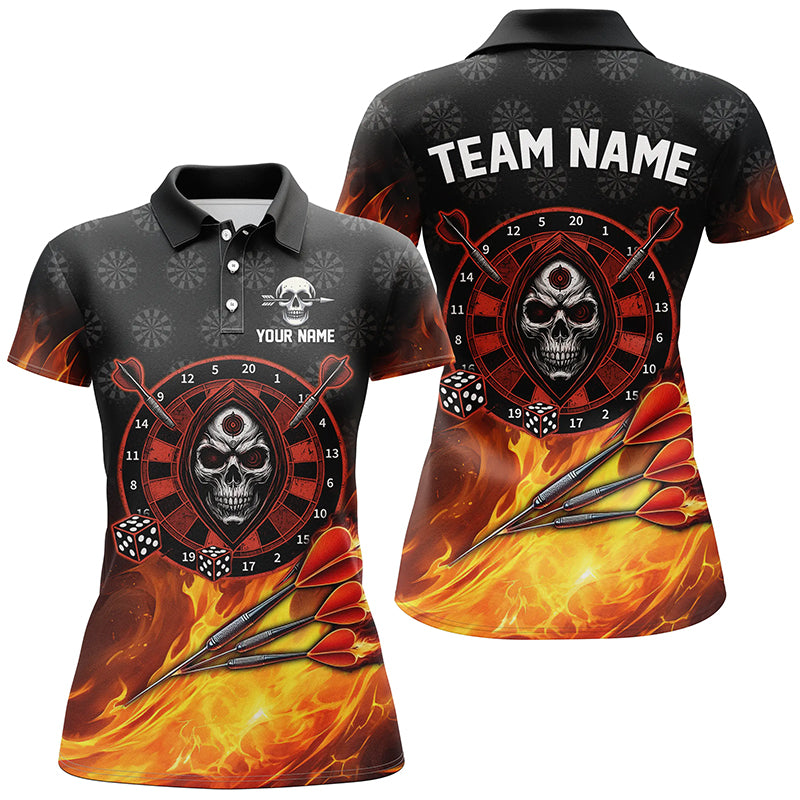 Personalized Skull Best Dart Board 3D Printed Darts, Flame Darts Team |Red