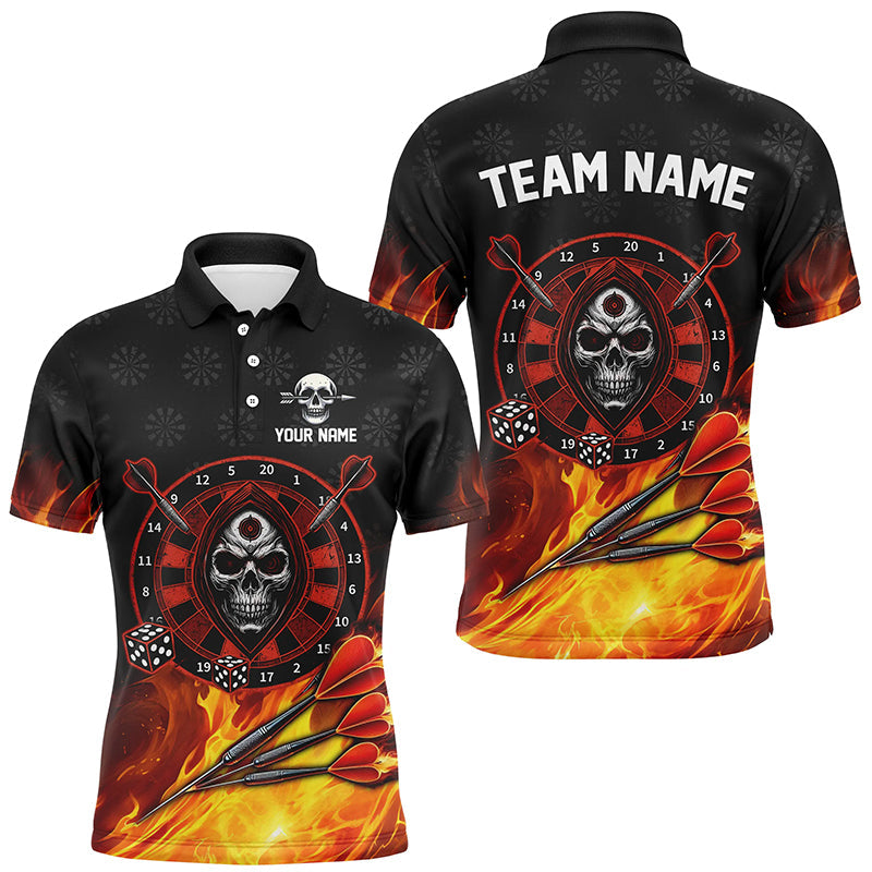 Personalized Skull Best Dart Board 3D Printed Darts, Flame Darts Team |Red