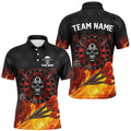 Personalized Skull Best Dart Board 3D Printed Darts, Flame Darts Team |Red