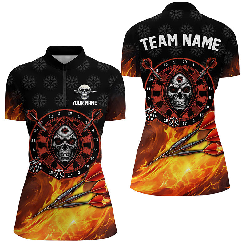 Personalized Skull Best Dart Board 3D Printed Darts, Flame Darts Team |Red