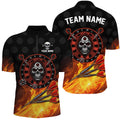 Personalized Skull Best Dart Board 3D Printed Darts, Flame Darts Team |Red