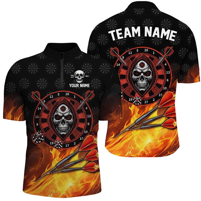 Personalized Skull Best Dart Board 3D Printed Darts, Flame Darts Team |Red