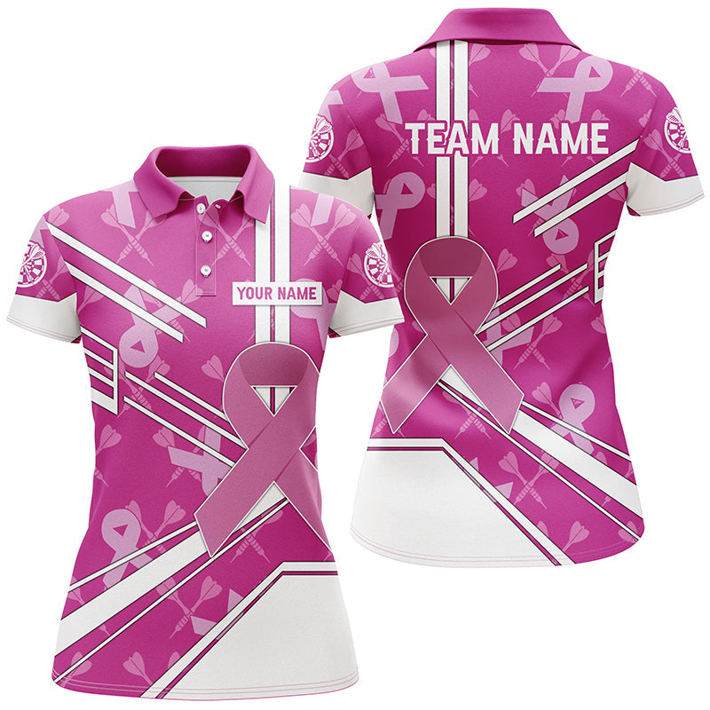 Pink Ribbon Breast Cancer Awareness Custom Darts, Pink Darts Team, Dart Gifts