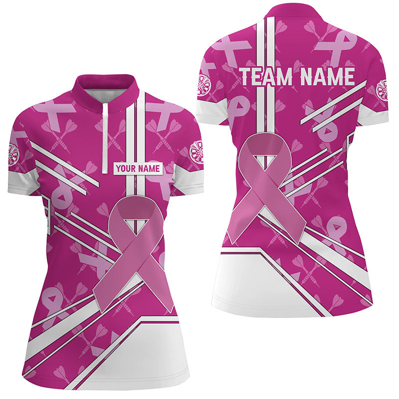 Pink Ribbon Breast Cancer Awareness Custom Darts, Pink Darts Team, Dart Gifts