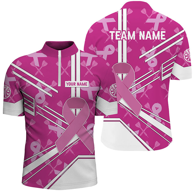 Pink Ribbon Breast Cancer Awareness Custom Darts, Pink Darts Team, Dart Gifts