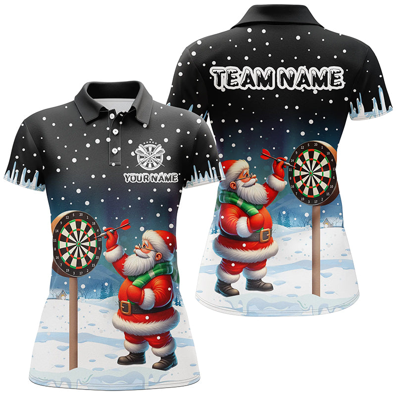 Funny Santa Playing Darts Custom Snow Background Men Dart, Christmas Dart Dart Gift