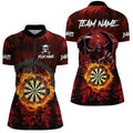 Personalized Red 3D Dart Board Fire Men Dart, Death Skeleton Dart Cool Dart Outfit