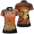 Funny Halloween Women Dart Custom Orange Black Dart, Halloween Outfit For Darts Lover