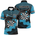 Personalized Blue Grunge Lightning Dart Custom Dart Team Uniform