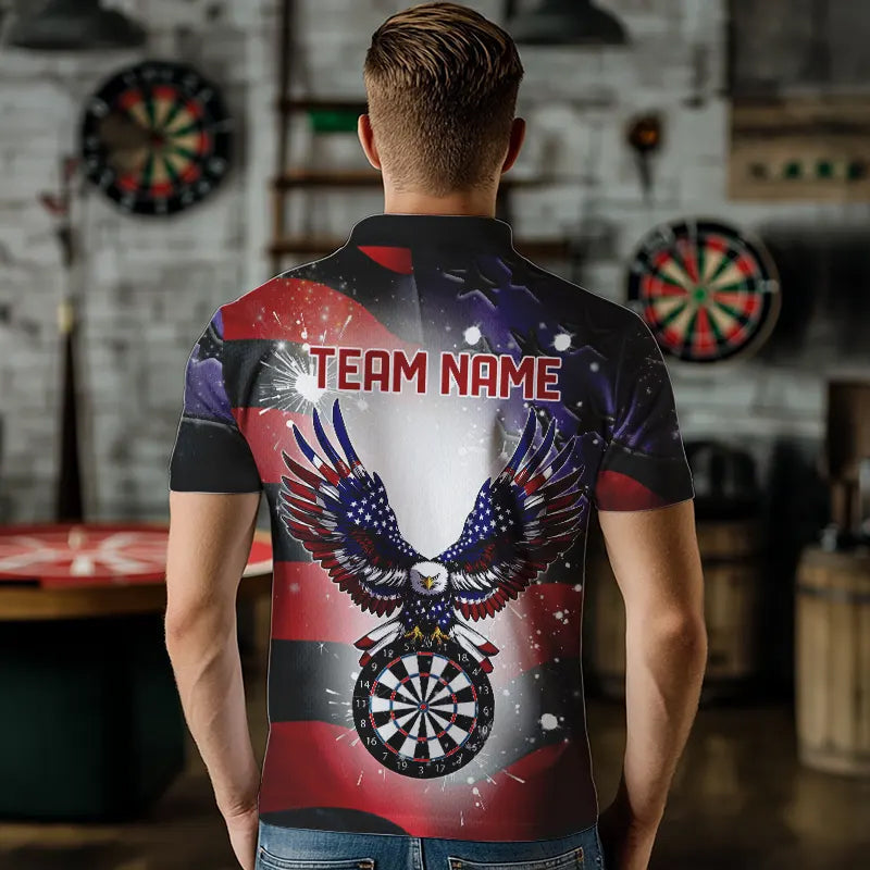 Personalized American Flag Eagle Darts Custom Pride Patriotic Dart |Black
