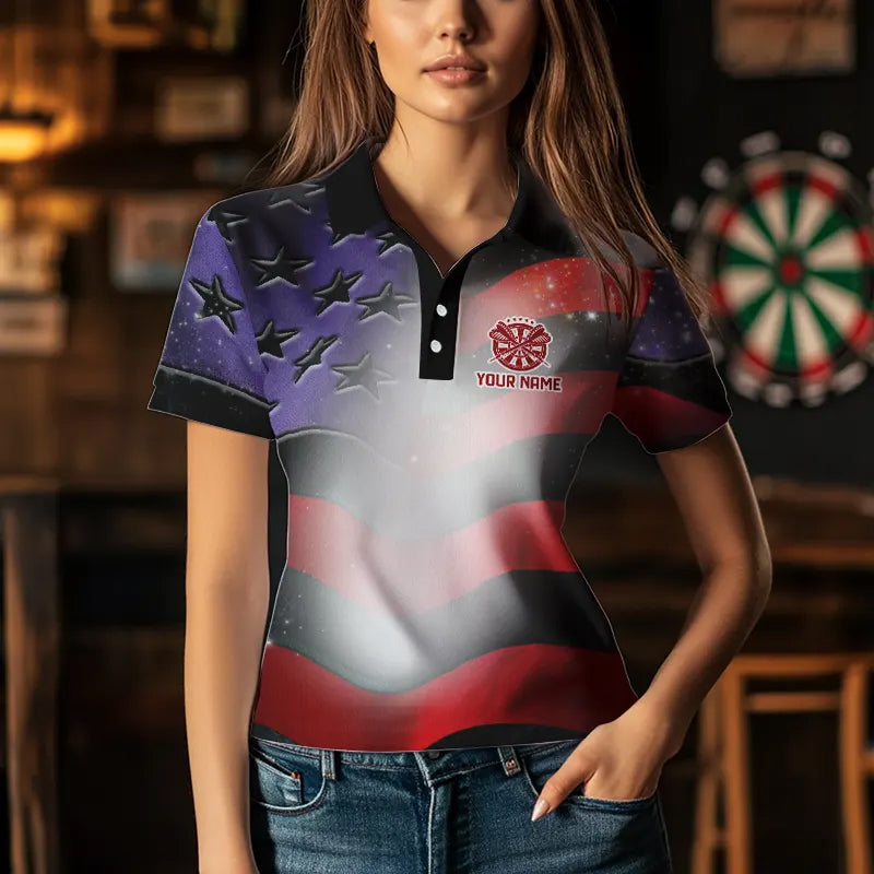 Personalized American Flag Eagle Darts Custom Pride Patriotic Dart |Black