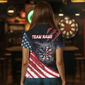 Personalized American Flag Dartboard Smoke Dart, Pride Patriotic Dart Team