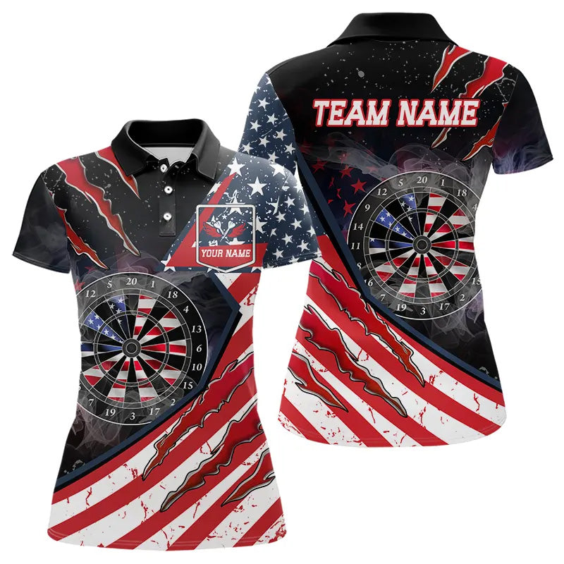 Personalized American Flag Dartboard Smoke Dart, Pride Patriotic Dart Team