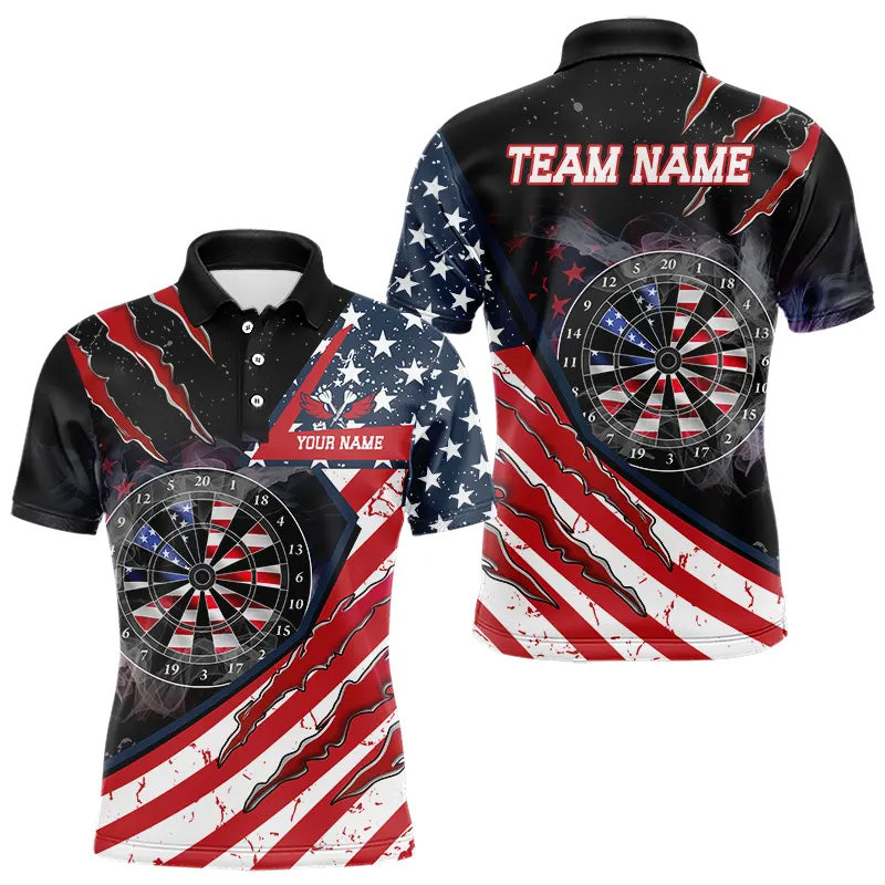 Personalized American Flag Dartboard Smoke Dart, Pride Patriotic Dart Team