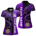 Custom Dragon Dart, Personalized 3D Dart League Uniform Best Dart |Purple
