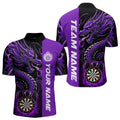 Custom Dragon Dart, Personalized 3D Dart League Uniform Best Dart |Purple