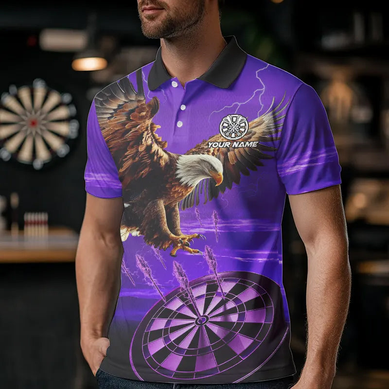 Personalized Purple Dartboard Eagle Darts Custom Team Darts and
