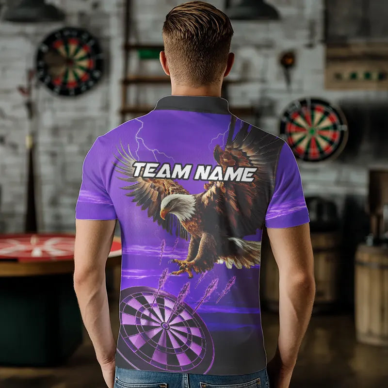Personalized Purple Dartboard Eagle Darts Custom Team Darts and