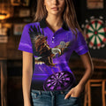 Personalized Purple Dartboard Eagle Darts Custom Team Darts and