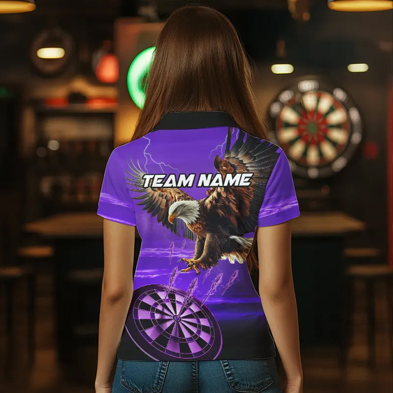 Personalized Purple Dartboard Eagle Darts Custom Team Darts and