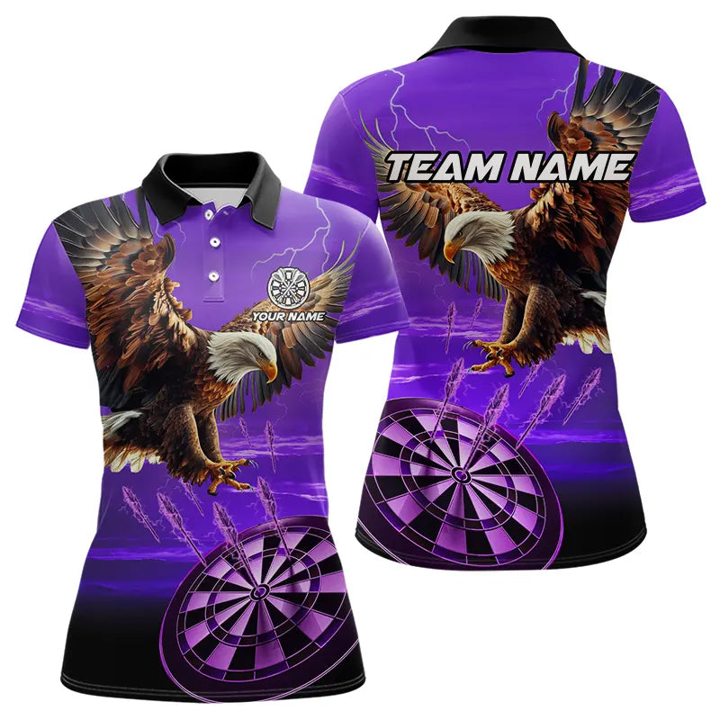 Personalized Purple Dartboard Eagle Darts Custom Team Darts and