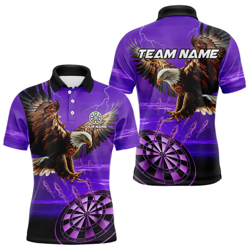 Personalized Purple Dartboard Eagle Darts Custom Team Darts and
