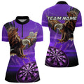 Personalized Purple Dartboard Eagle Darts Custom Team Darts and