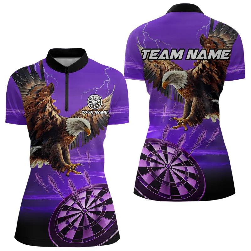 Personalized Purple Dartboard Eagle Darts Custom Team Darts and