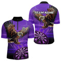 Personalized Purple Dartboard Eagle Darts Custom Team Darts and