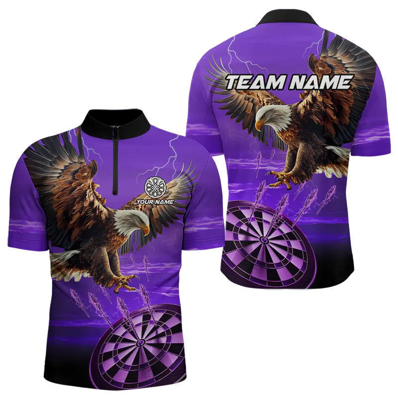 Personalized Purple Dartboard Eagle Darts Custom Team Darts and