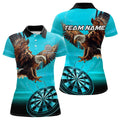 Personalized Cyan Blue Dartboard Eagle Dart Custom Team Darts and